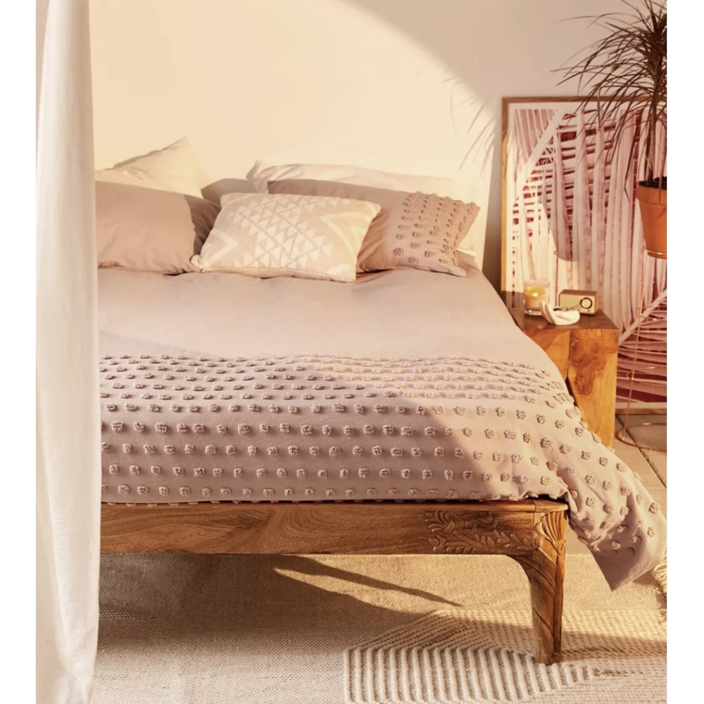 Urban outfitters rose Tufted Dot Duvet Cover